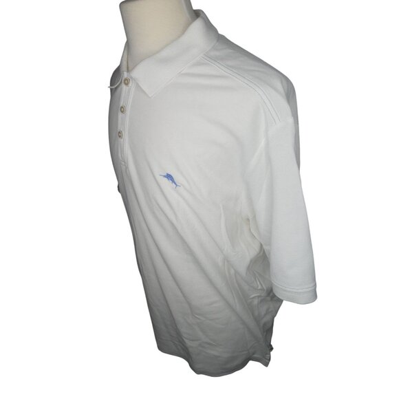 Tommy Bahama Island Zone Supima White Size XXL - Picture 3 of 8